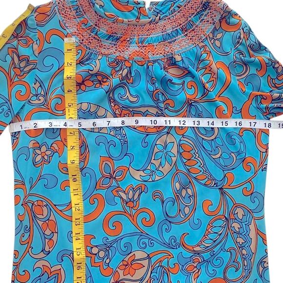 Vintage Dress Small Fall 60s Saks Fifth Avenue Cottage Boho Dress 70s Crochet - Picture 11 of 15